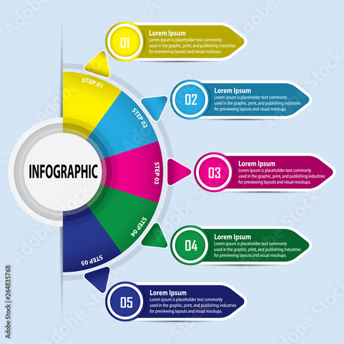 info graphic template vector design
