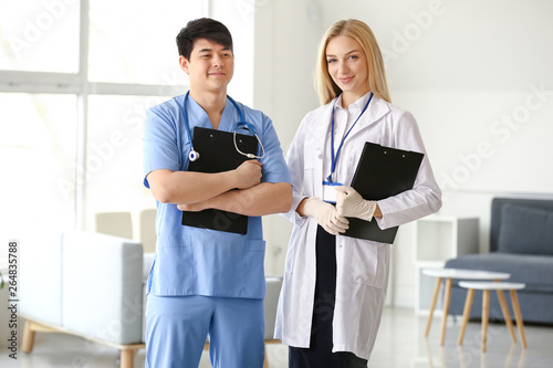 Female doctor and male medi...