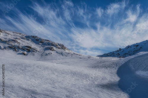 scenic view over the alps in Tulfes ski resort, Austria, in wintertime. © Сергій Вовк