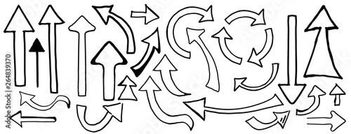 handgezeichnete pointer pfeile für animationen und präsentationen