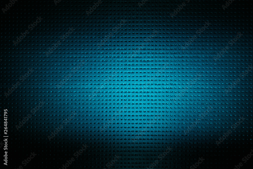 On a dark blue background to a small point a blurred volume cloud of light On a dark blue background to a small point a blurred volume cloud of light