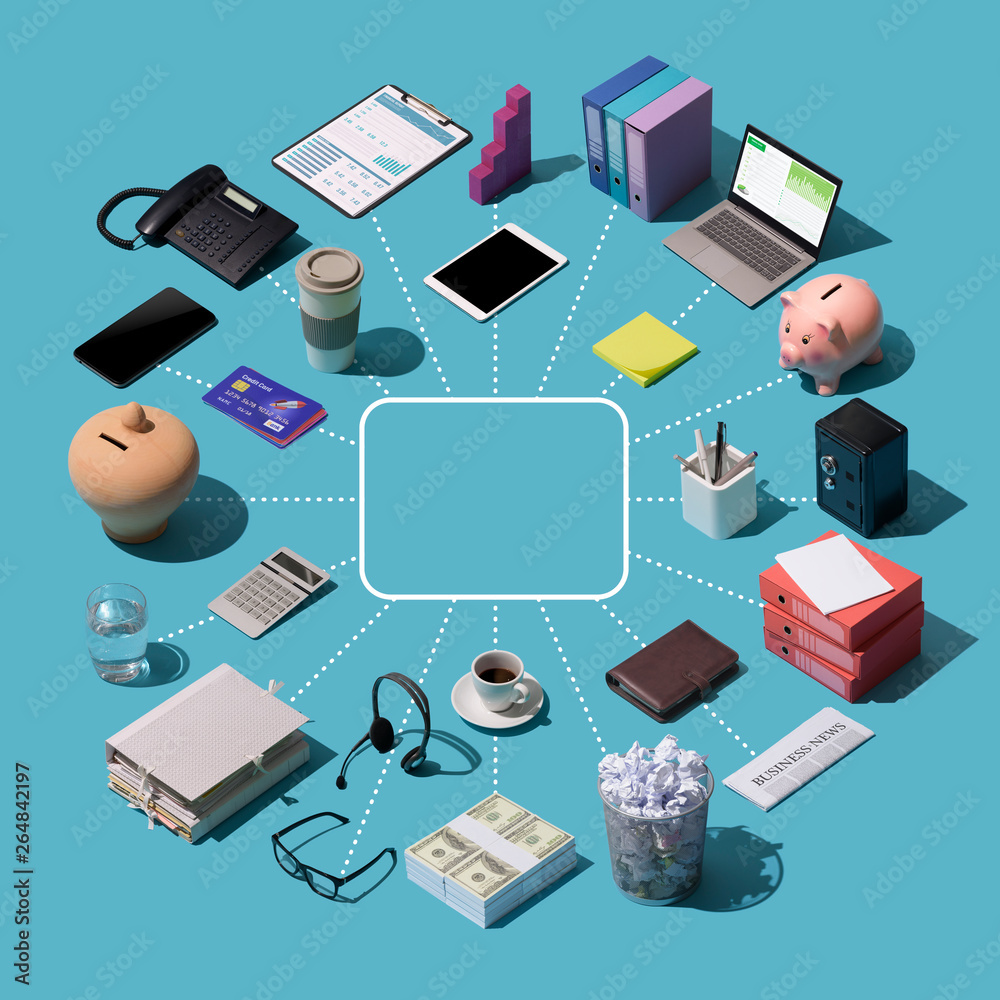 Business, banking and finance infographic Business, banking and finance infographic