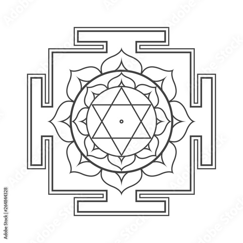 hinduism yantra sacred geometry mandala.