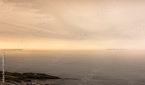 Sunset over the ocean at Pemaquid Point, Maine © Gerald Zaffuts