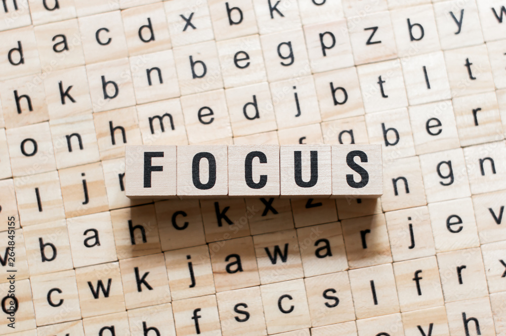 Obraz premium Focus word concept