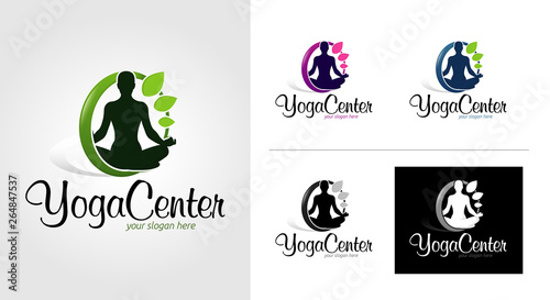 Yoga Center  Logo Template Set
