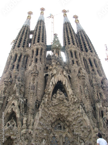 Sagrada Familia Cathedral architecture in barcelona spain.