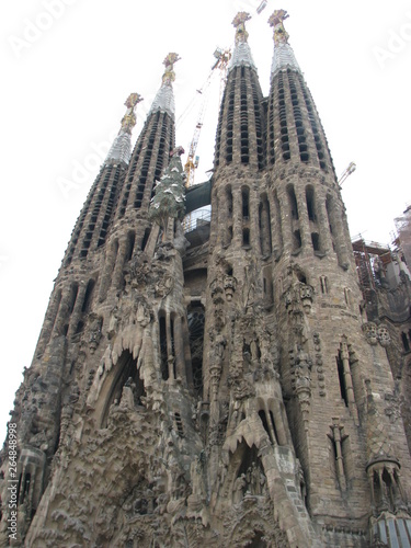 Sagrada Familia Cathedral architecture in barcelona spain.