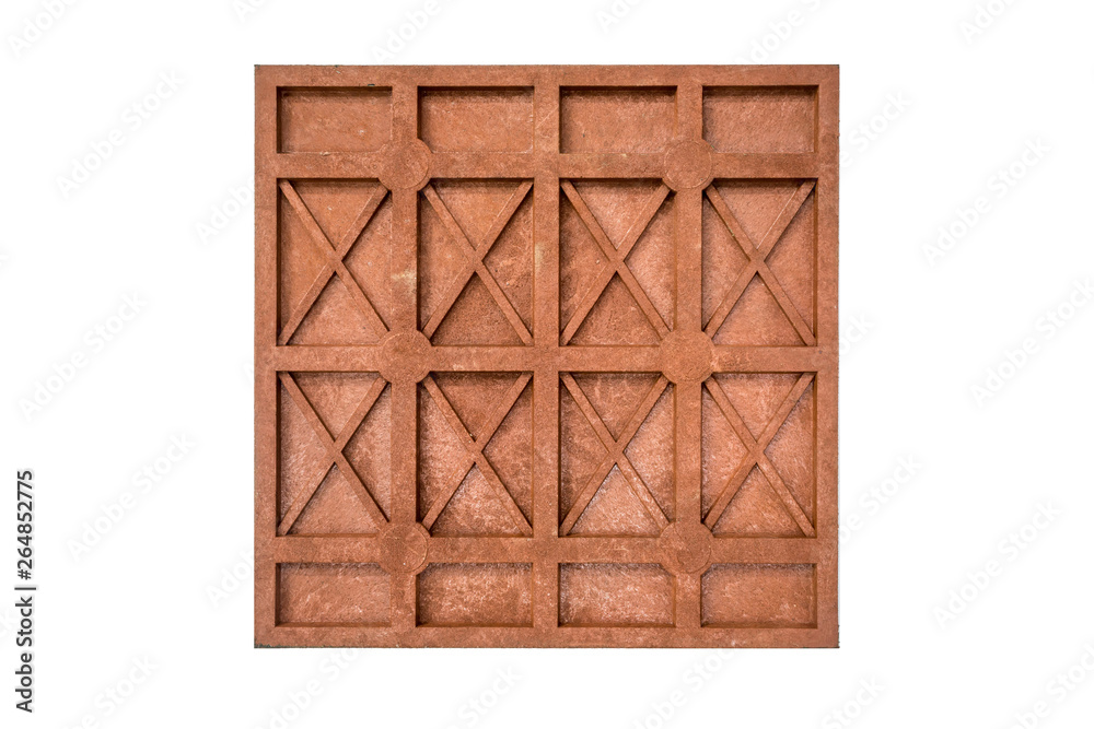 eco-parking paving slabs made of recycled plastic waste isolated on white background eco-parking paving slabs made of recycled plastic waste isolated on white background