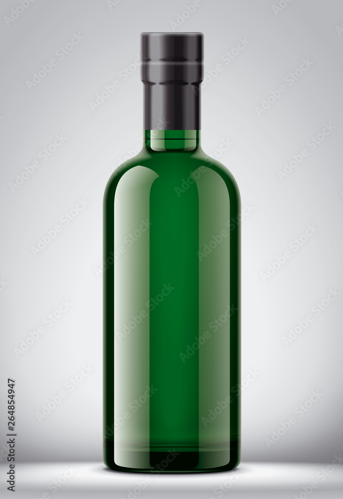 Glass bottle mockup. Glass bottle mockup.
