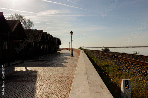 pier at sunset in Faro