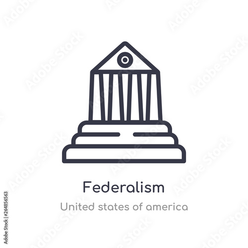 Photography federalism outline icon