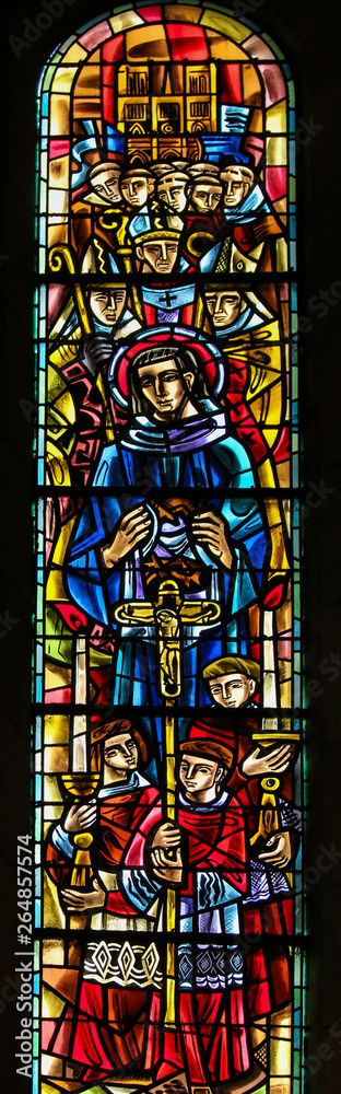 Saint Louis IX of France - Stained Glass in Sacre Coeur