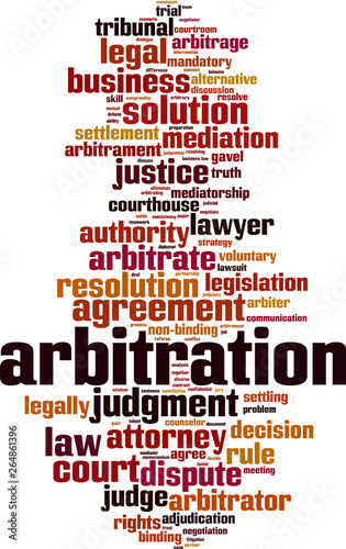 Arbitration word cloud