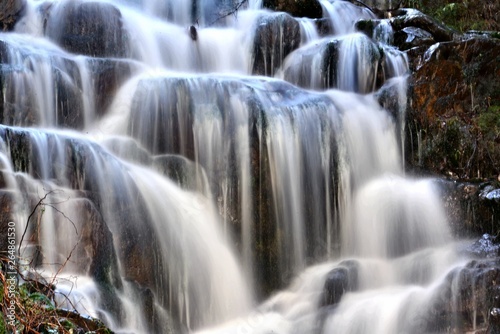 water falls  mountain stream  brook