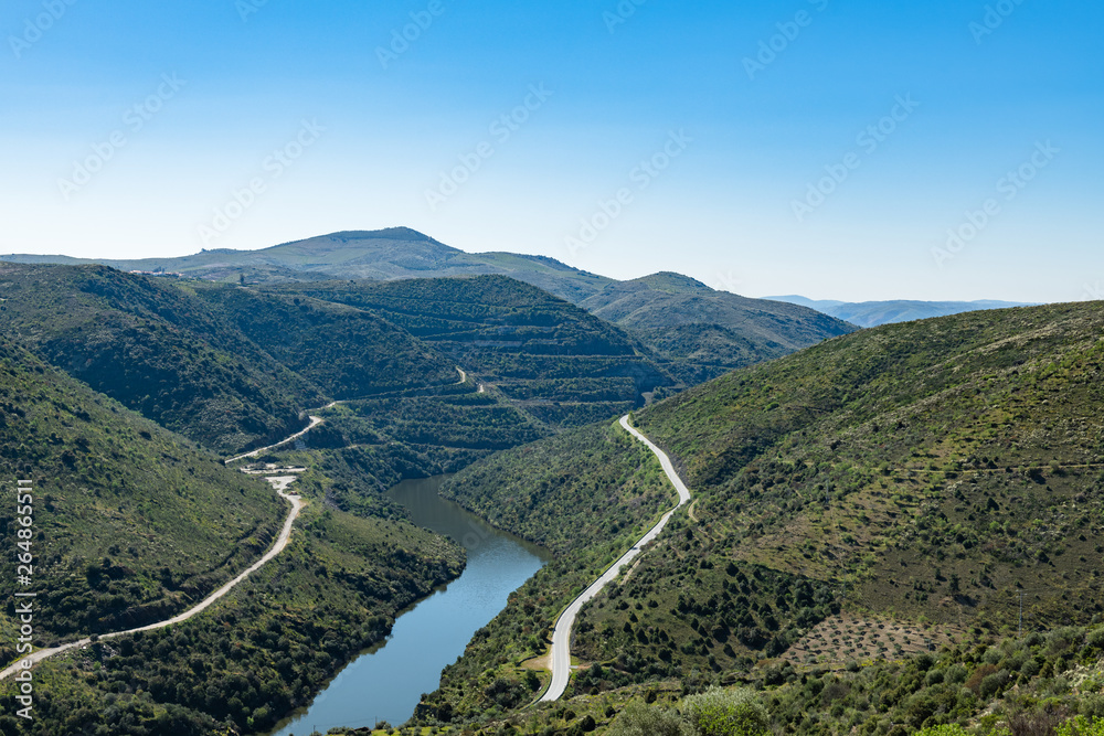 River Douro next to the mouth of the river Coa River Douro next to the mouth of the river Coa