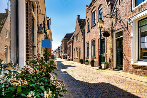 Fototapeta Naklejka Na Ścianę i Meble -  Picturesque old town of Woudsend in the Netherlands