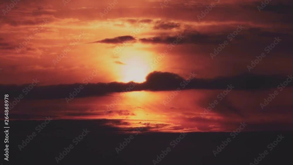 Red clouds and atmosphere on Mars Red clouds and atmosphere on Mars