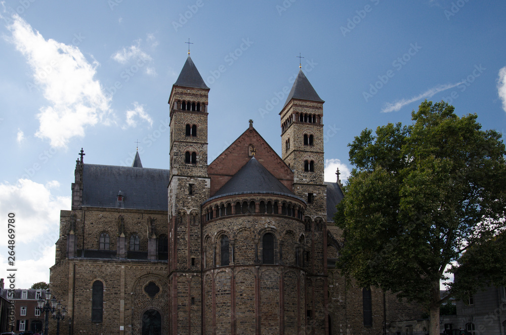Basilica of Saint Servatius, a Romanesque Cathedral in Maastricht, Netherlands