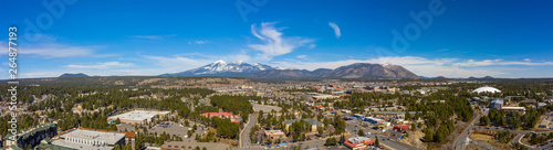 Aerial panorama Flagstaff Arizona image photo
