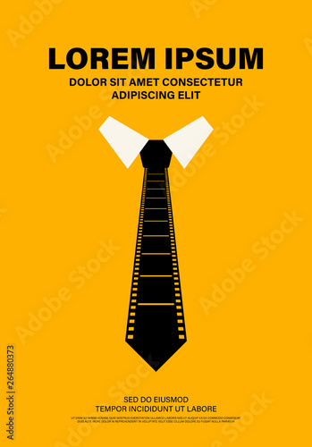 Movie and film poster modern vintage retro style
