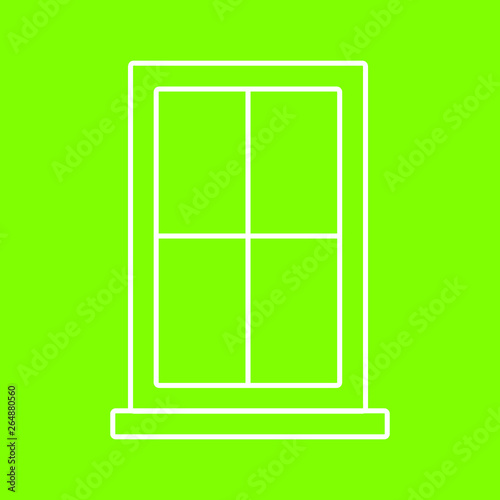Window frame outline icon