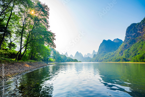 Landscape jiatianxia guilin, lijiang river on the mountain.The landscape of near guilin, yangshuo county, guangxi, China
