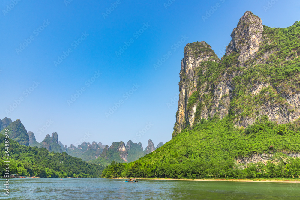 Landscape jiatianxia guilin lijiang river. The landscape of near guilin, yangshuo county, guangxi, China
