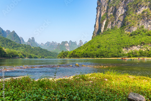 Landscape jiatianxia guilin lijiang river. The landscape of near guilin, yangshuo county, guangxi, China photo