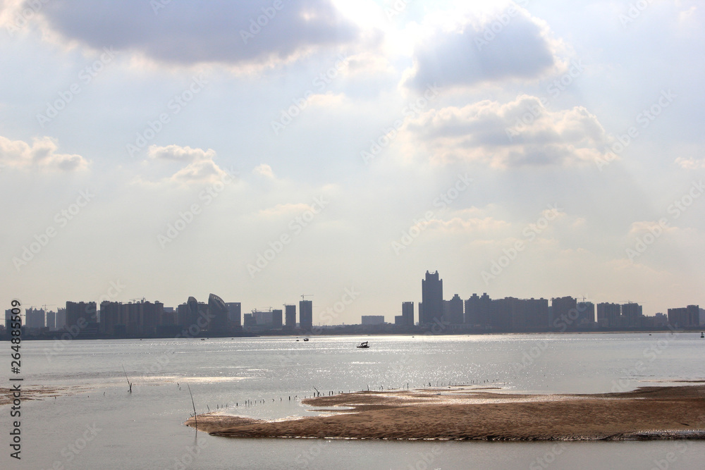 Fototapeta premium Sea city development and reclamation projects