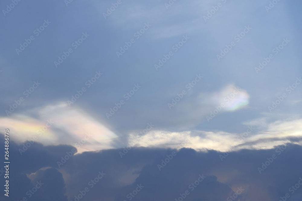 The sky in the evening