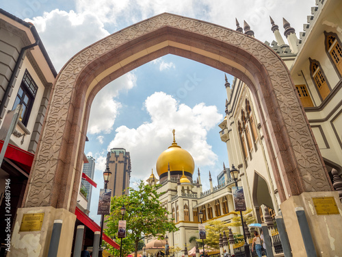 Photos Haji Lane, Singapore Nov 26, 2018; Main view of Masjid Sultan at Muscat Street in the Kampong Glam