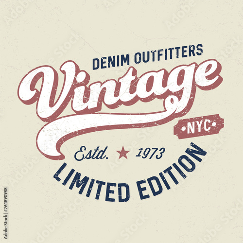 Vintage Denim Outfitters - Tee Design For Printing