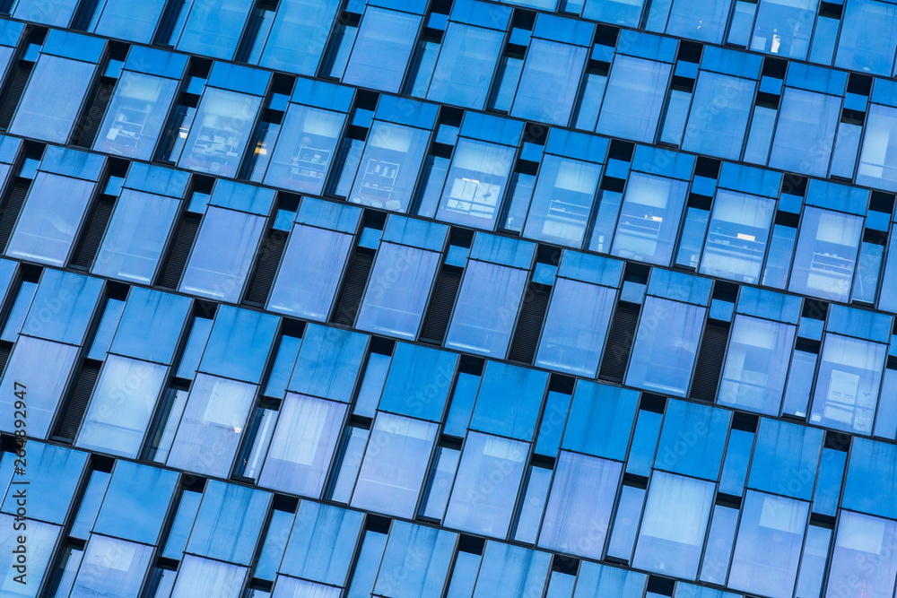 Fototapeta premium Close-Up of Modern Office Buildings in city of China.