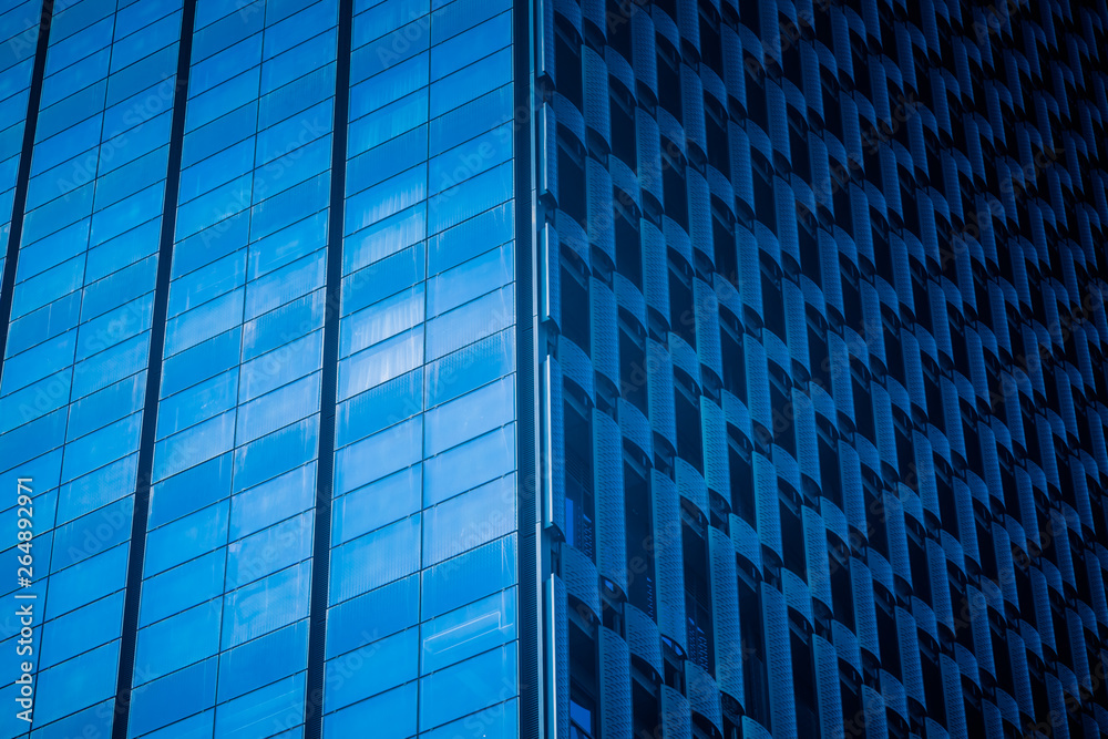 Close-Up of Modern Office Buildings in city of China. Close-Up of Modern Office Buildings in city of China.