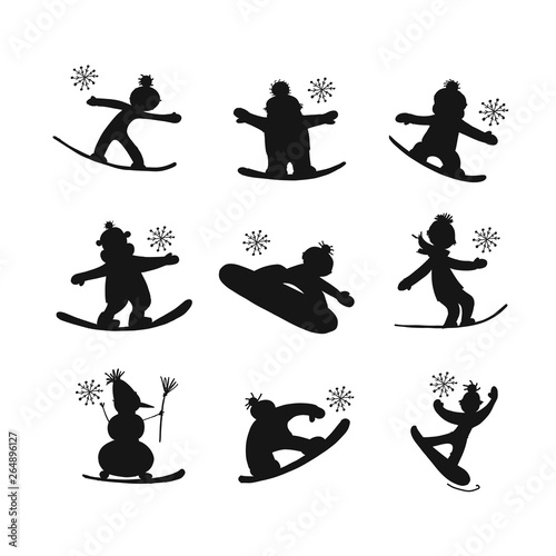 Snowboarders collection, sketch for your design