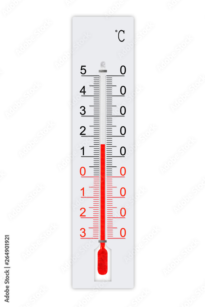 Celsius scale meteorology thermometer for measuring weather heat and cold. Thermometer isolated on white background. Air temperature plus 16 degrees Celsius scale meteorology thermometer for measuring weather heat and cold. Thermometer isolated on white background. Air temperature plus 16 degrees