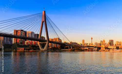 Sydney Anzac Bridge, Glebe, Australia photo