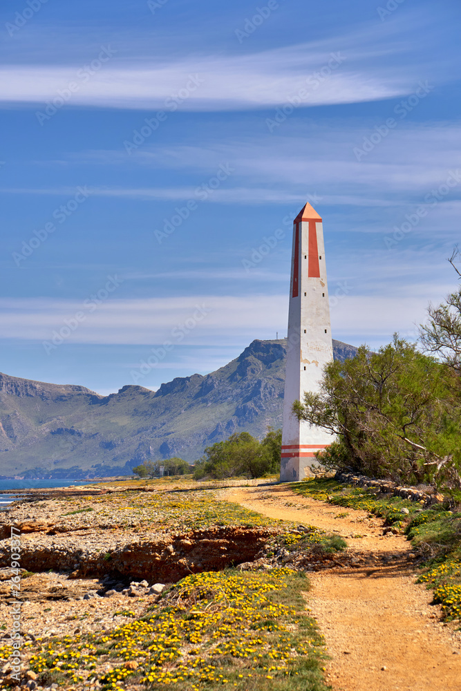 Obraz premium Detail Of An Old Range Light Tower