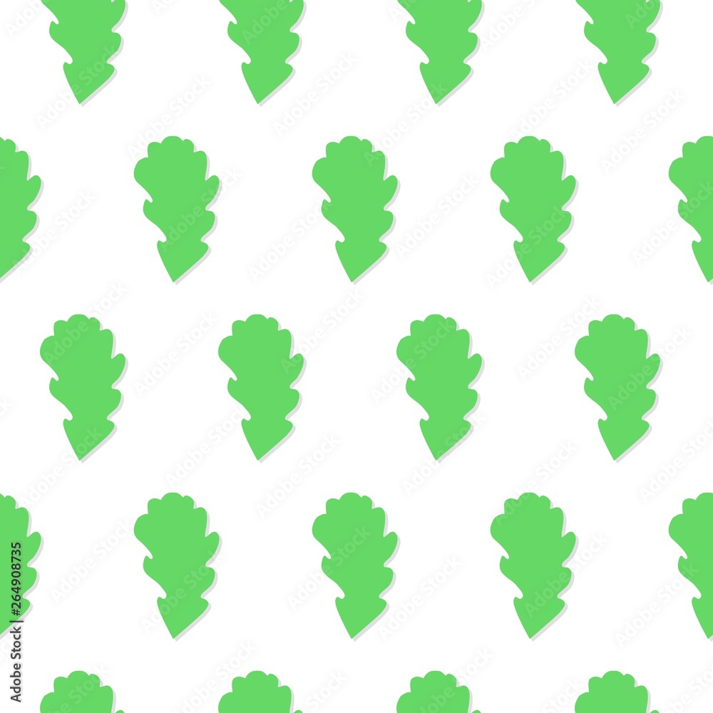 abstract green oak leaves background. flat style abstract green oak leaves background. flat style