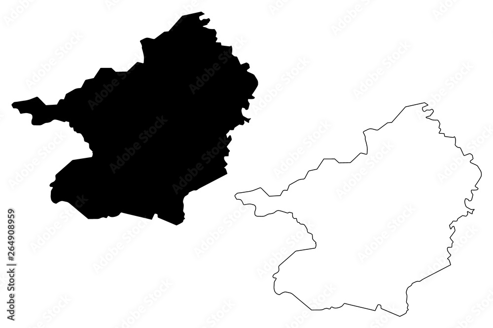 Lacs District (Ivory Coast, Republic of Cote dIvoire) map vector illustration, scribble sketch Lacs map Lacs District (Ivory Coast, Republic of Cote dIvoire) map vector illustration, scribble sketch Lacs map