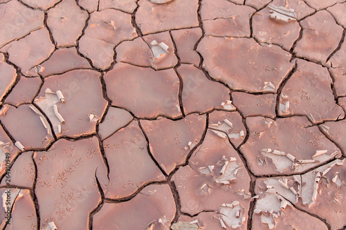 Ground in drought,soil texture and dry mud,land with dry cracked ground