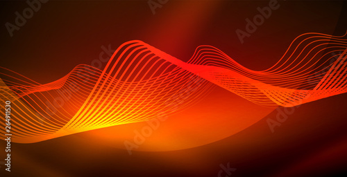 Neon wave background