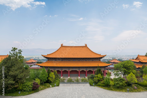 Buddhist temple building in Yunnan, China © chendongshan