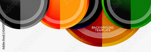 Colorful glossy circles background