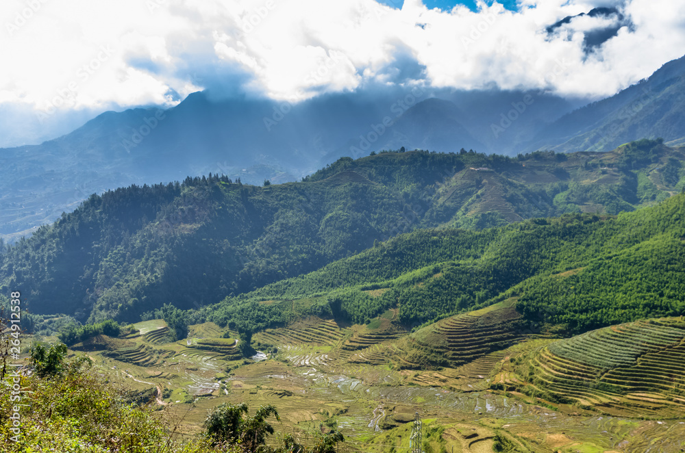 Amazing view on mountain in Vietnam