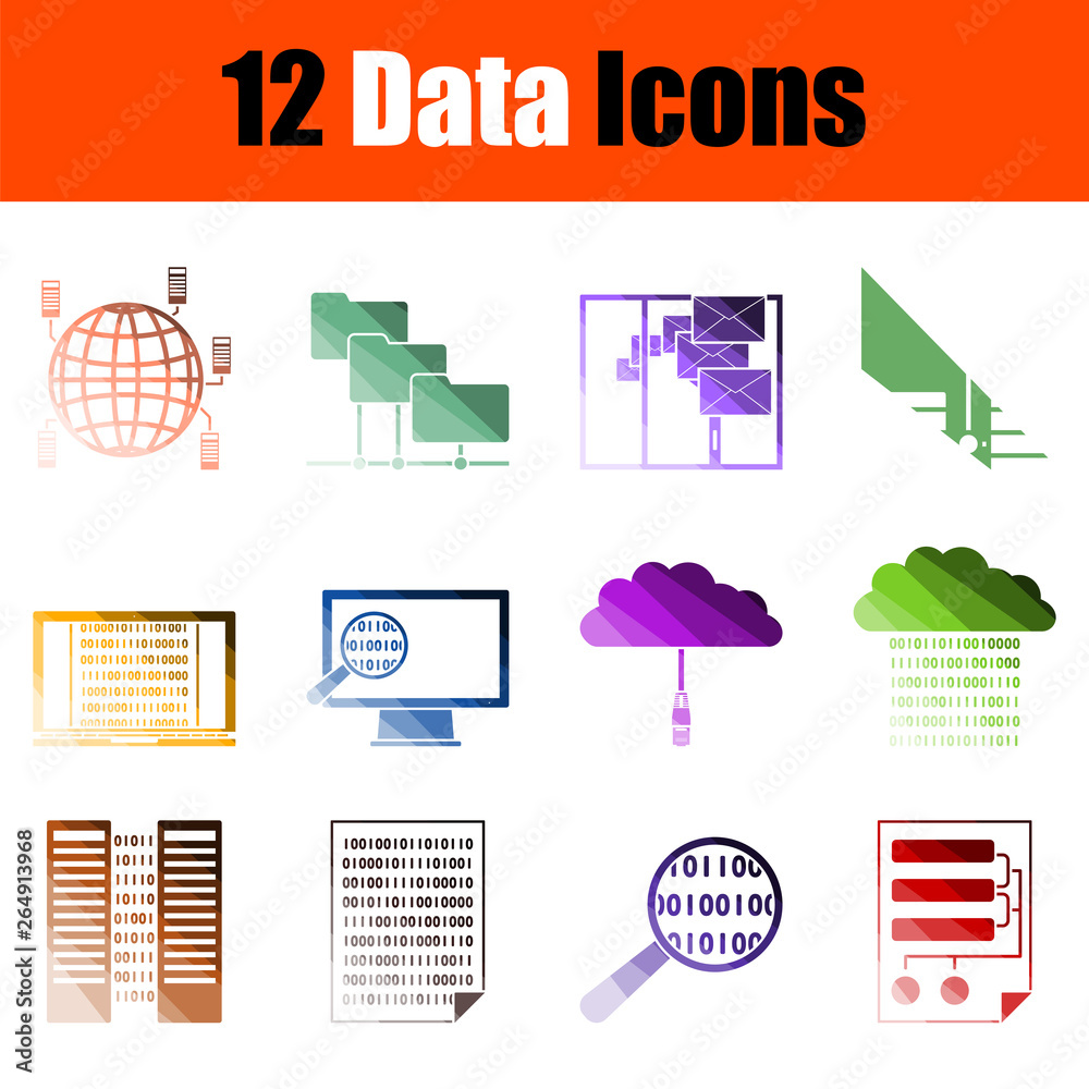 Obraz premium Data Icon Set