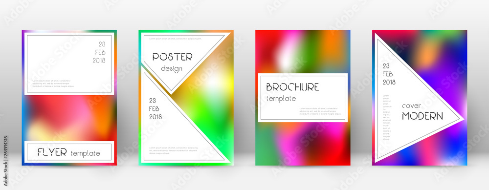 Fototapeta premium Flyer layout. Stylish cute template for Brochure,