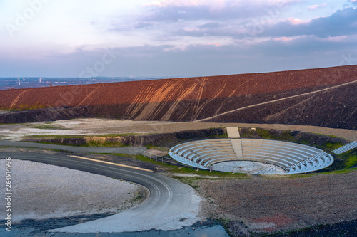 Aerial view of Halde Haniel - former largest mine dump in the Ruhr area photo