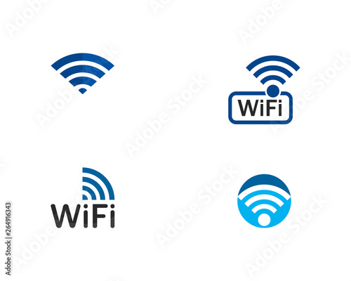 wireless Logo Template vector